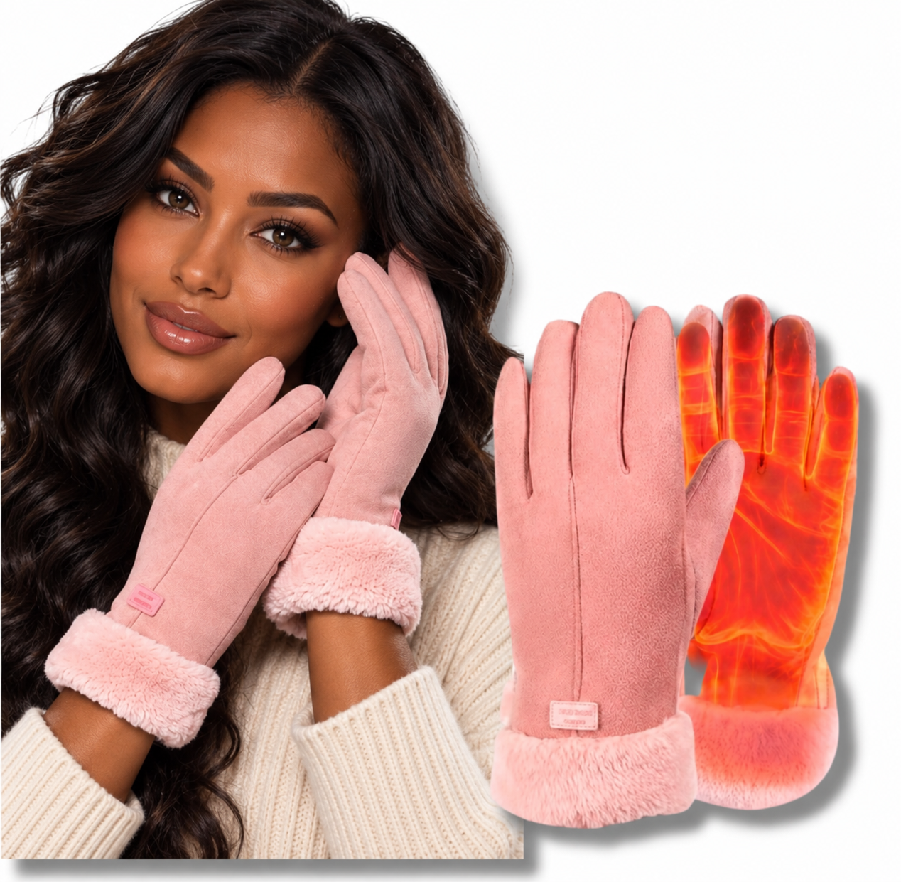 Verwarmde handschoenen met touchscreen
